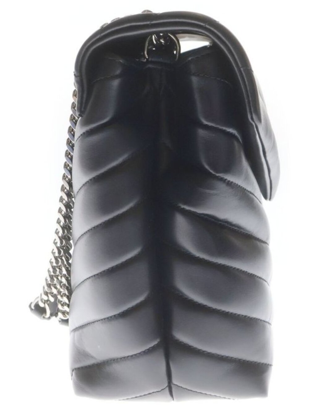 Saint Laurent Yves Loulou Lou Quilted Leather Chain Shoulder Bag Black - Picture 3 of 6